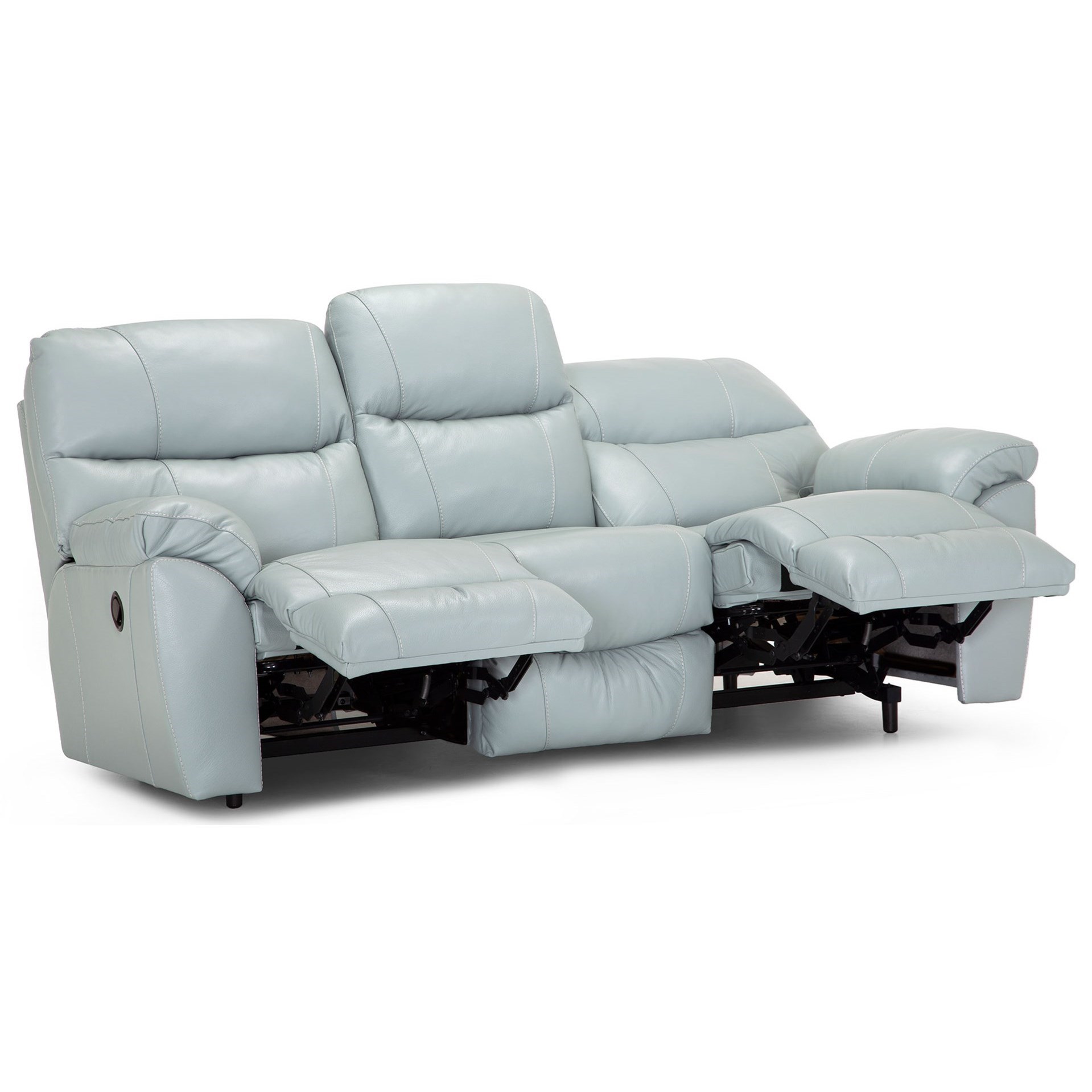 Aqua best sale reclining sofa